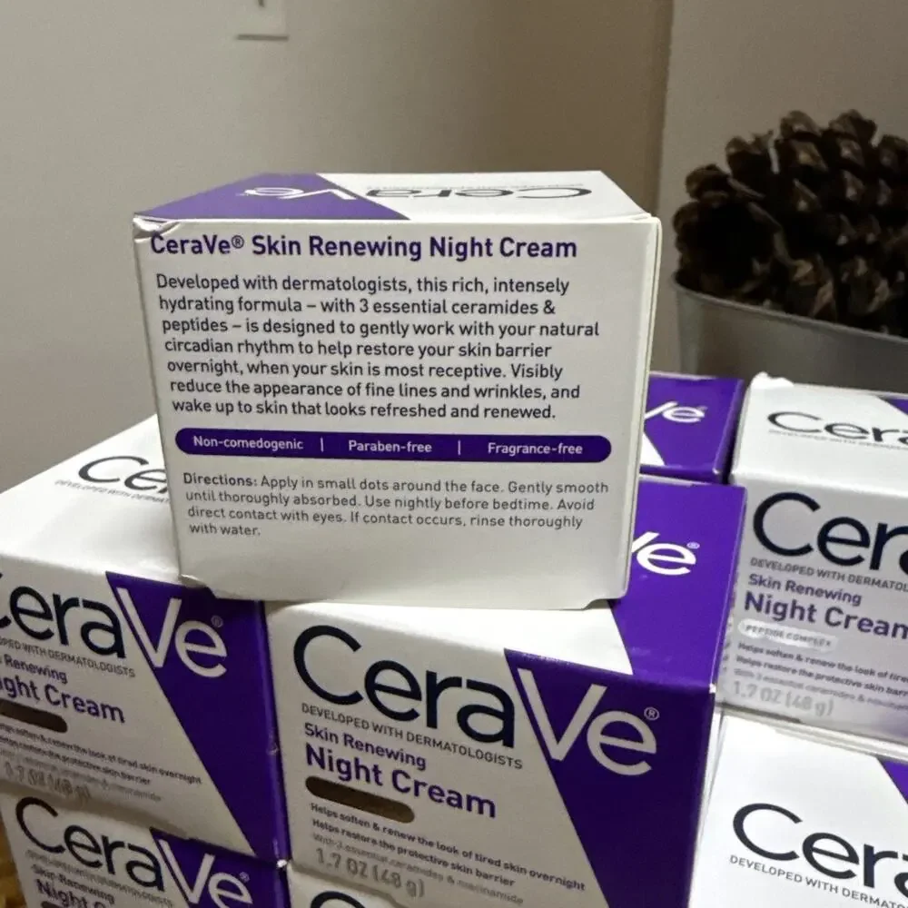 12 Pack CeraVe Skin Renewing Night Cream, Fragrance Free, 1.7 oz
